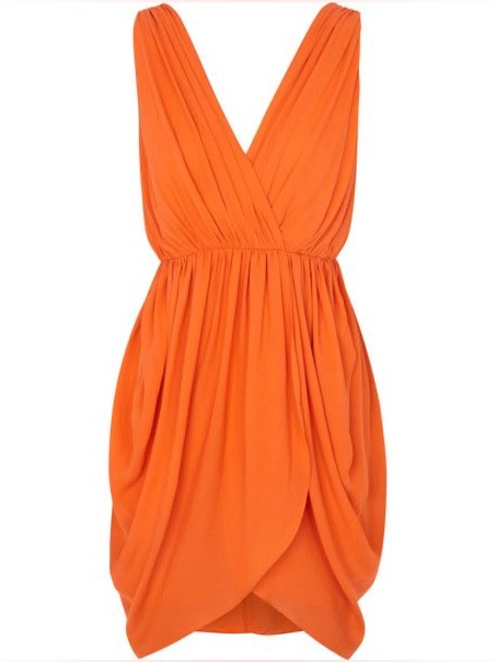 ALICE + OLIVIA | Sleeveless V-Neck Draped Women’s Dress